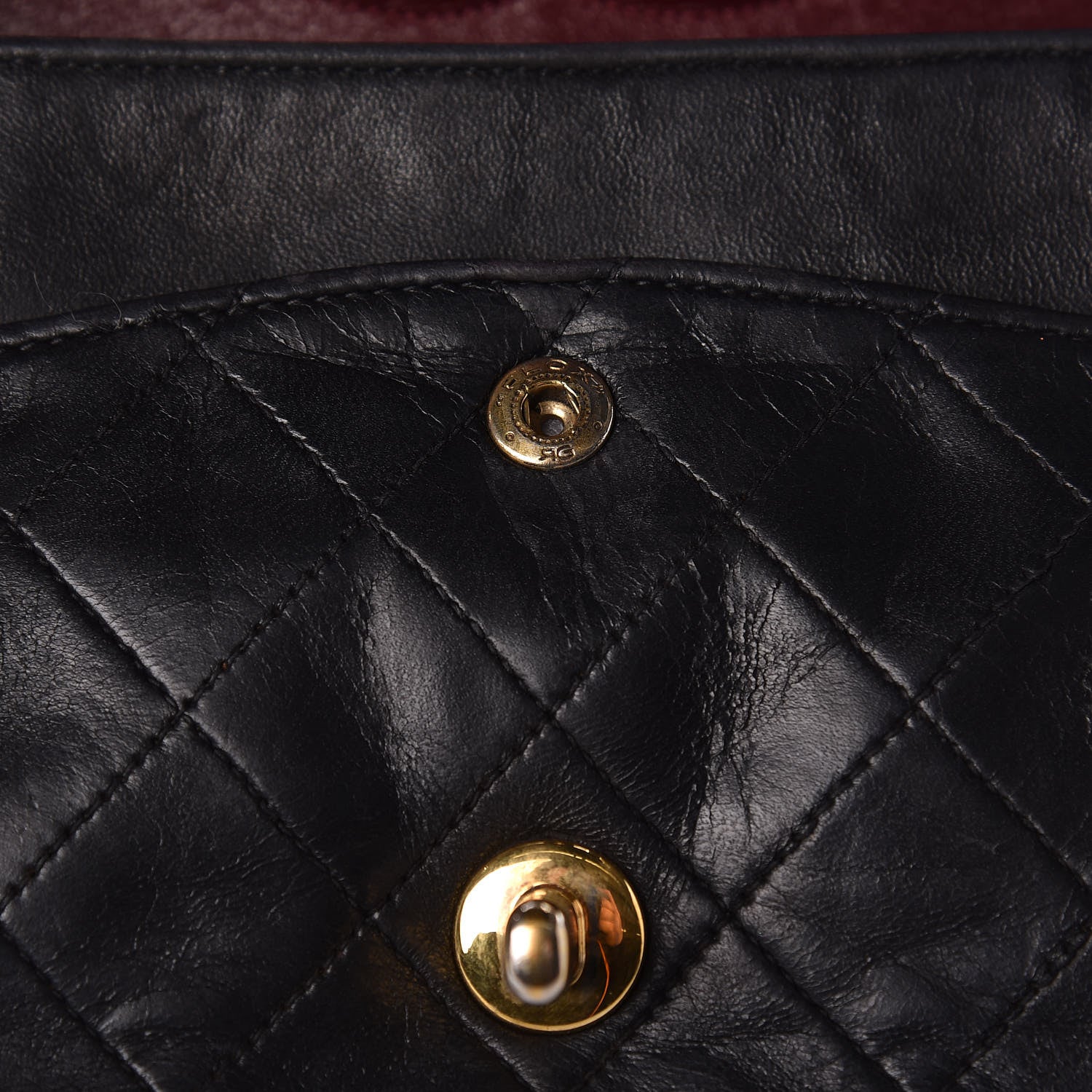 Chanel Lambskin Quilted Medium Double Flap Black 17 of 18
