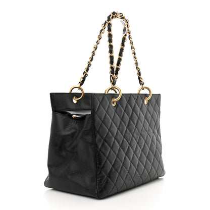 Chanel Caviar Quilted Grand Timeless Tote GTT Black 3 of 11