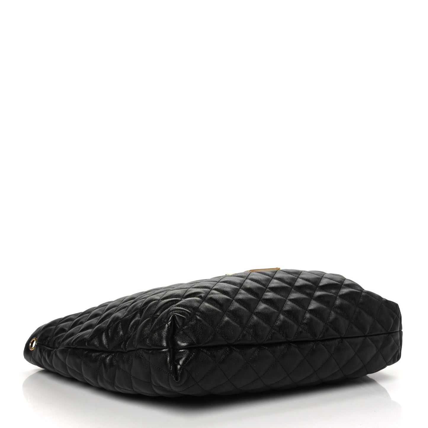 Lambskin Quilted Maxi Icare Shopping Tote Black