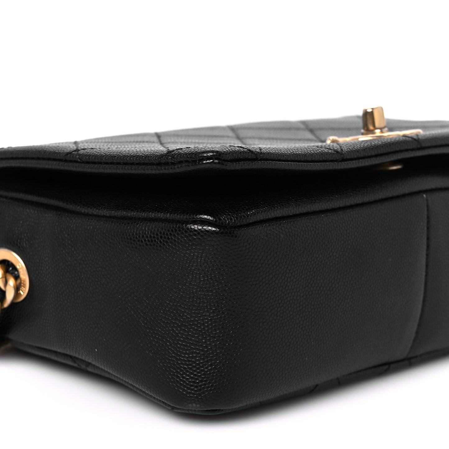 Caviar Quilted Small Fashion Therapy Flap Bag Black