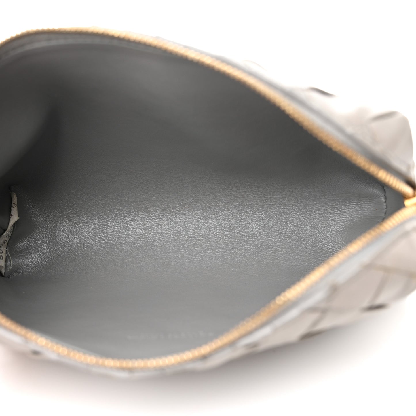 Nappa Intrecciato Nodini Mini Crossbody Grey