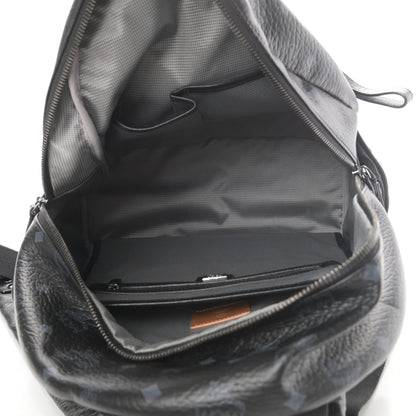 MCM Visetos Medium Side Studs Stark Backpack Black 4 of 4