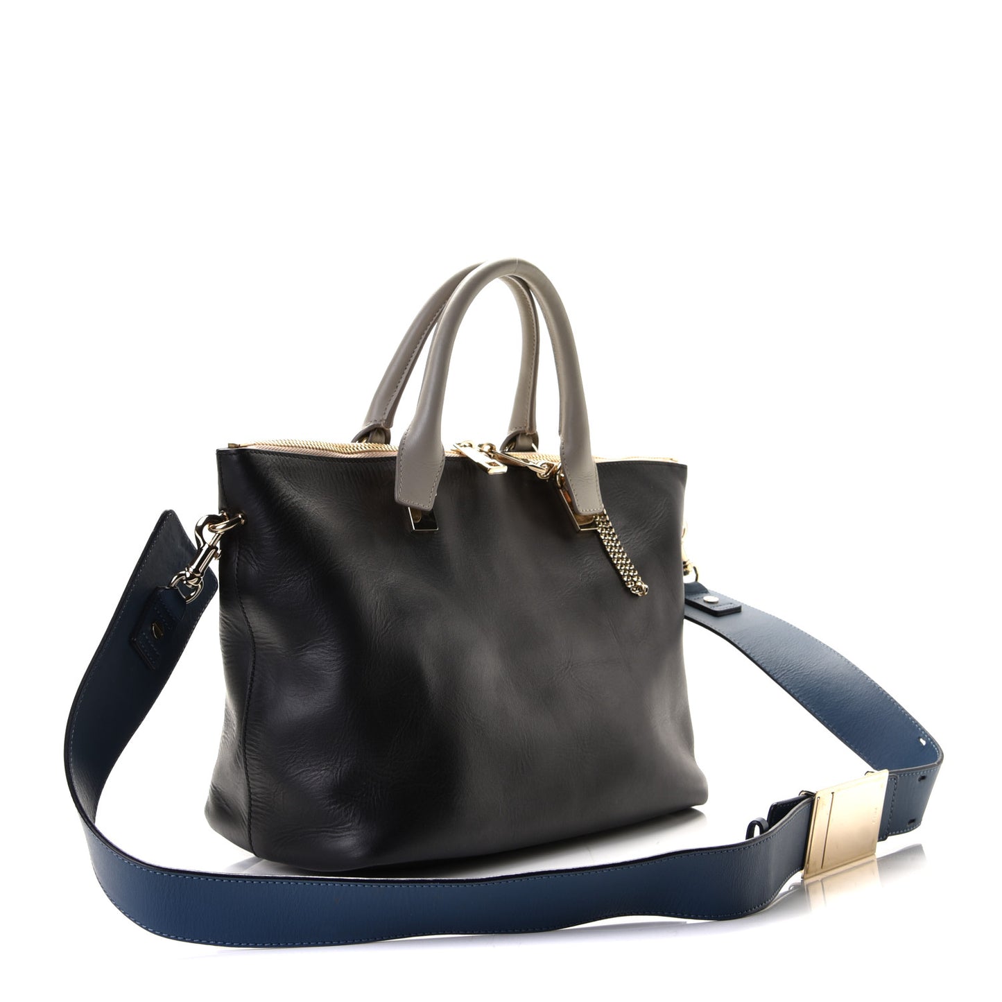 Smooth Calfskin Medium Baylee Tote Black