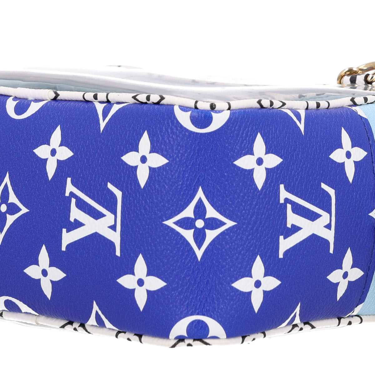 Monogram Giant Hawaii Beach Pouch Blue