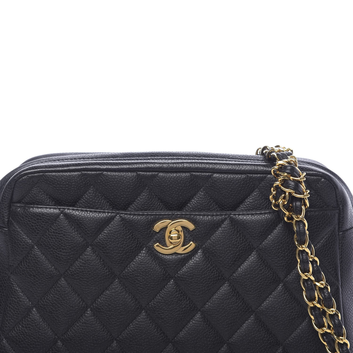 Chanel Caviar Quilted Camera Case Black 11 of 12
