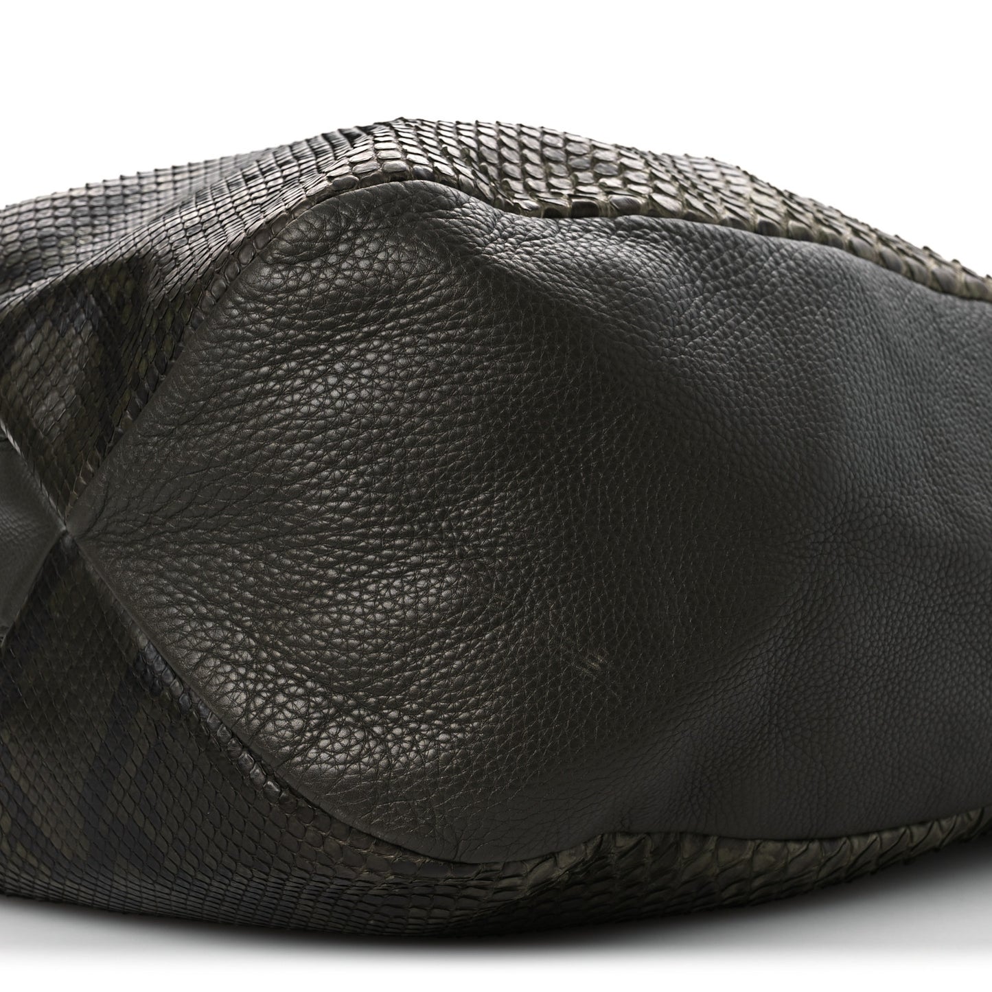 Snakeskin Greenwich Shoulder Bag Green
