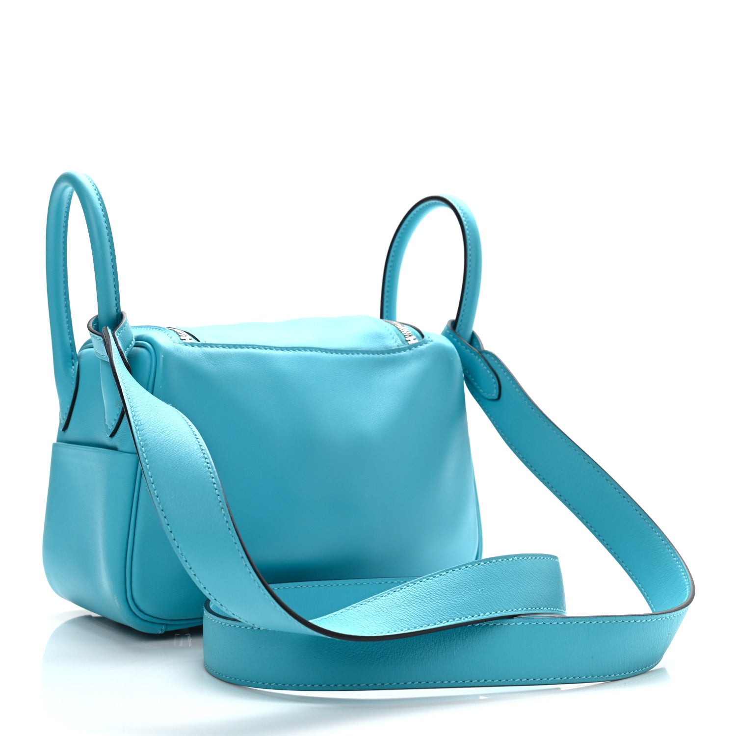 Hermes Swift Mini Lindy 20 Turquoise 3 of 11