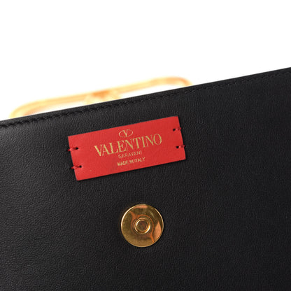 Valentino Garavani Smooth Calfskin Supervee Shoulder Bag Black 8 of 9