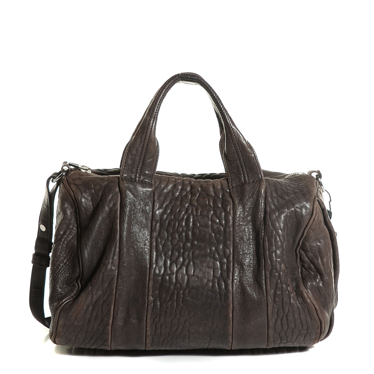 Alexander Wang Pebbled Lambskin Rocco Espresso 1 of 7