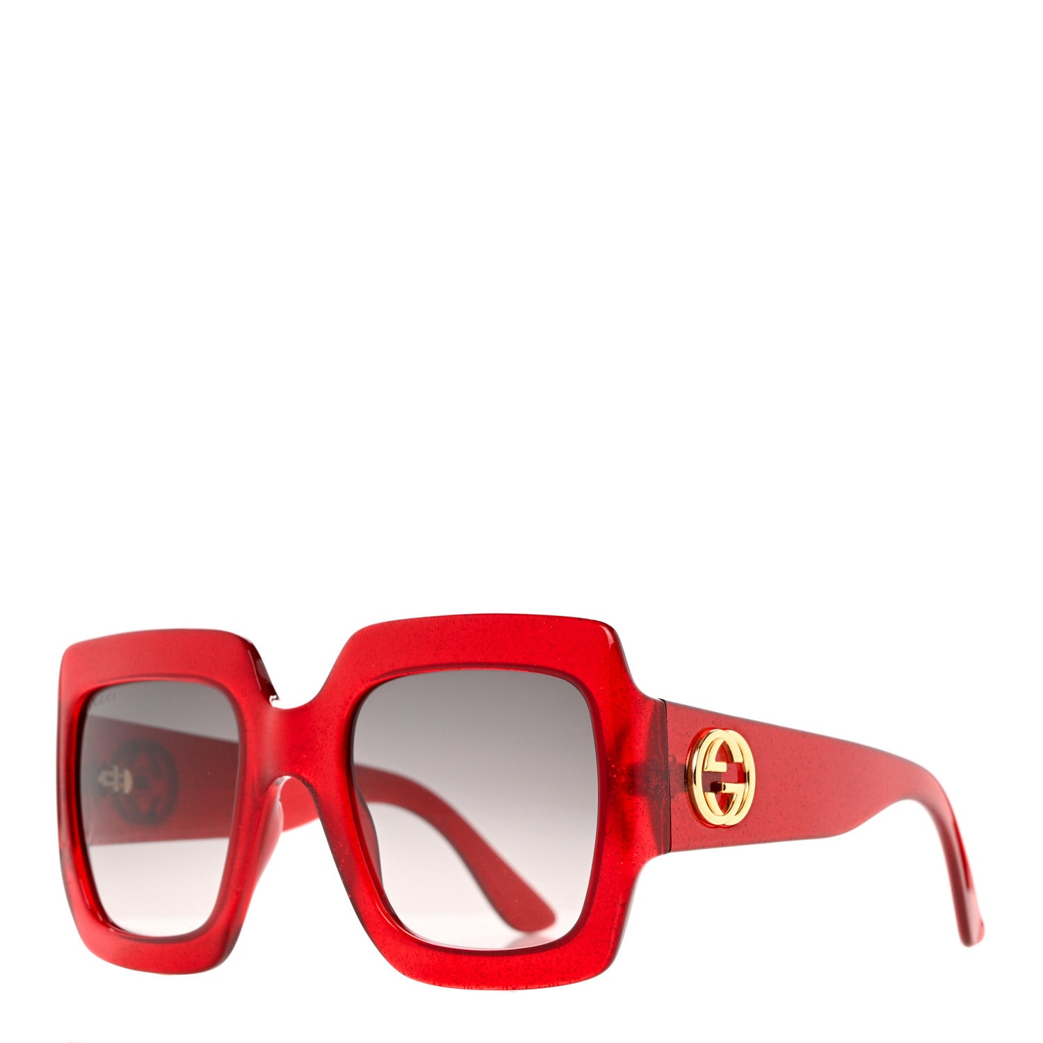 Gucci Square Web Frame GG0178S Sunglasses Red 1 of 6