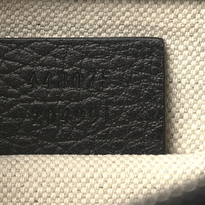 Gucci Dollar Calfskin Crystal Web Medium Dionysus Bamboo Top Handle Bag Black Black Diamond 7 of 10