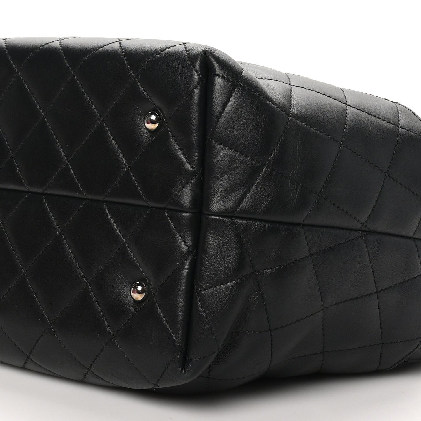 Calfskin Perforated Up In The Air North South Tote Black