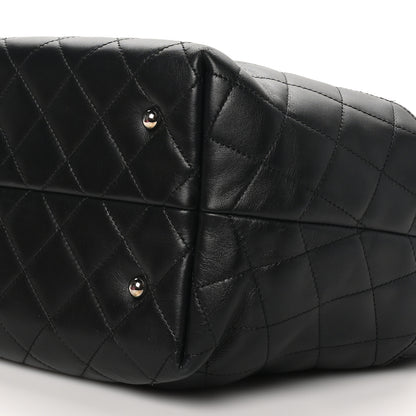 Chanel Calfskin Perforated Up In The Air North South Tote Black 10 of 10