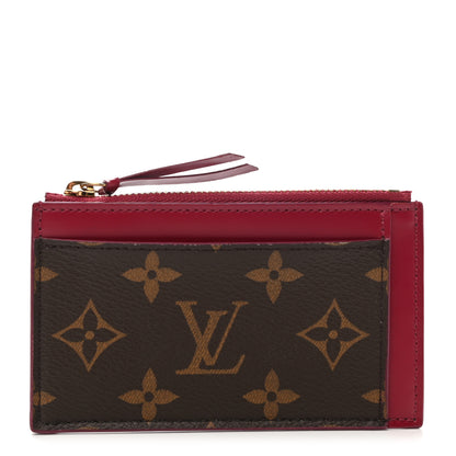 Louis Vuitton Monogram Zipped Card Holder Fuchsia 1 of 7