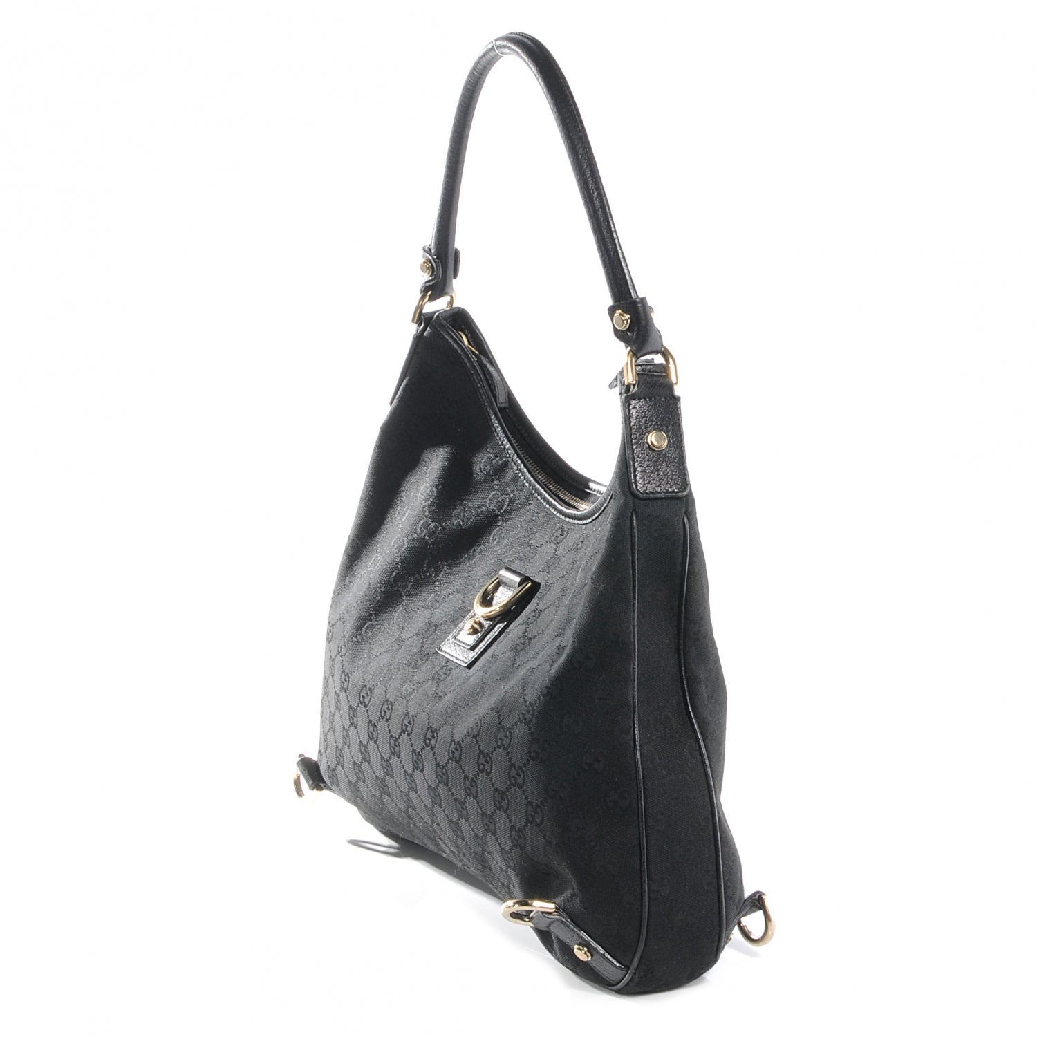 Gucci Monogram Abbey Hobo Black 4 of 8