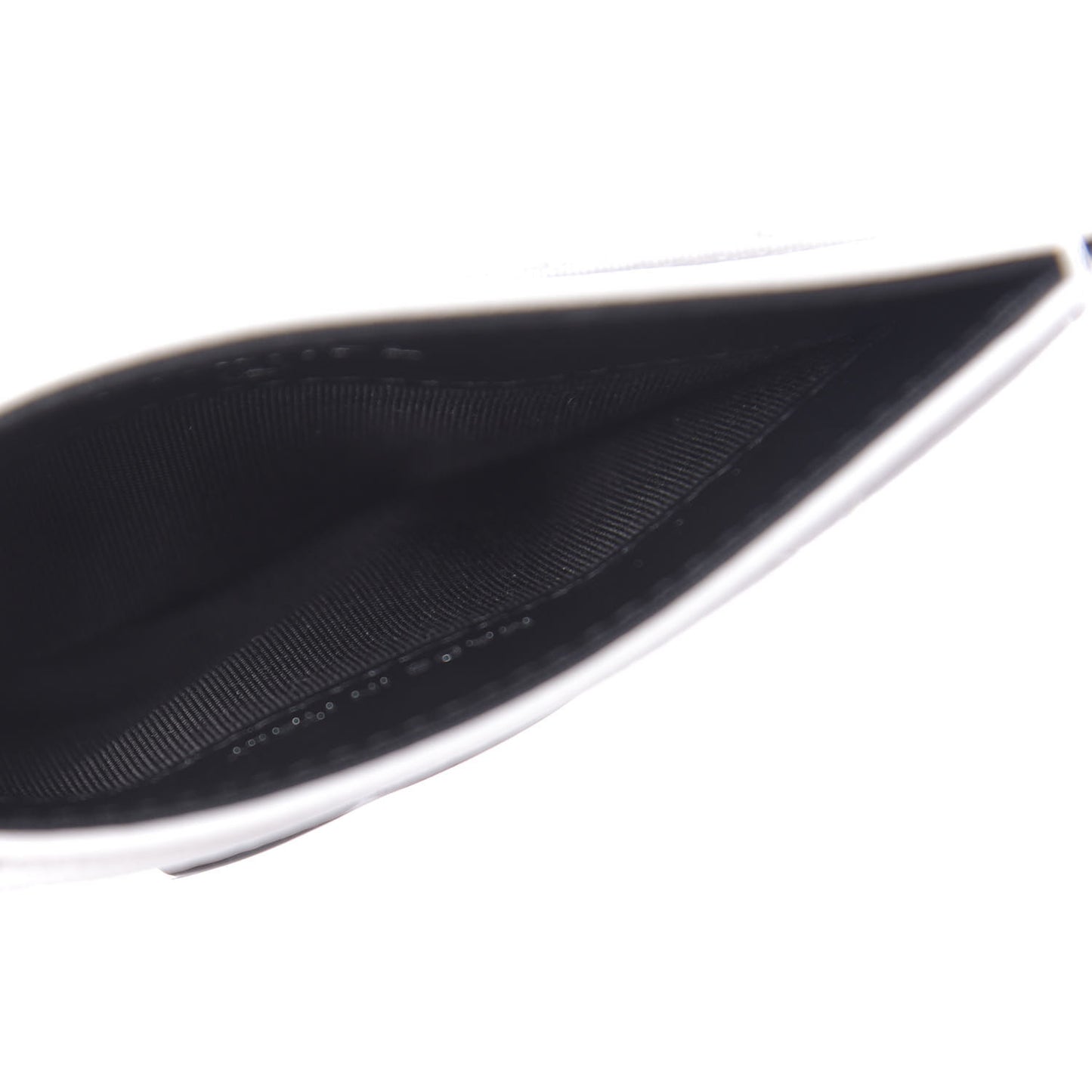 Caviar Quilted My Everything Card Holder White Black