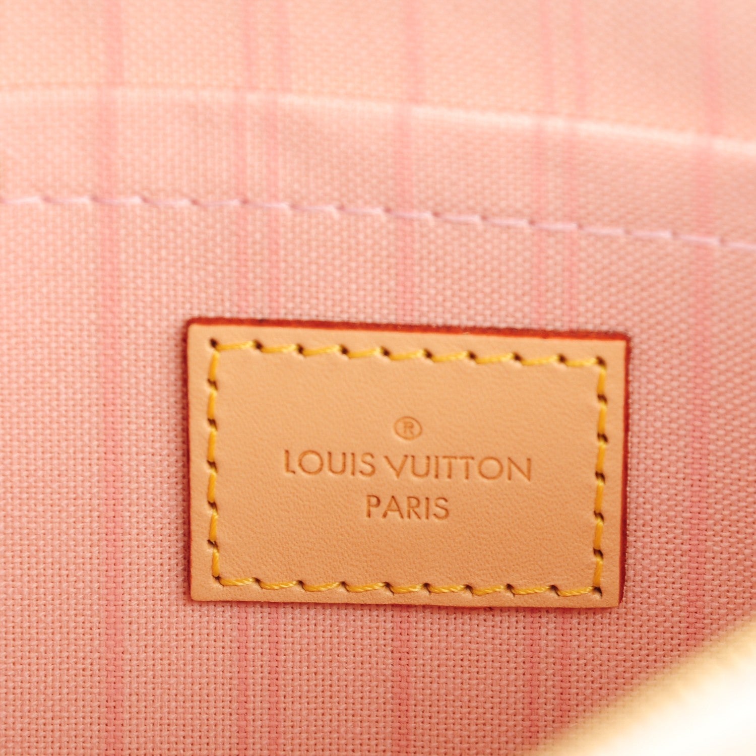 Louis Vuitton Damier Azur Neverfull MM GM Pochette Rose Ballerine 6 of 8