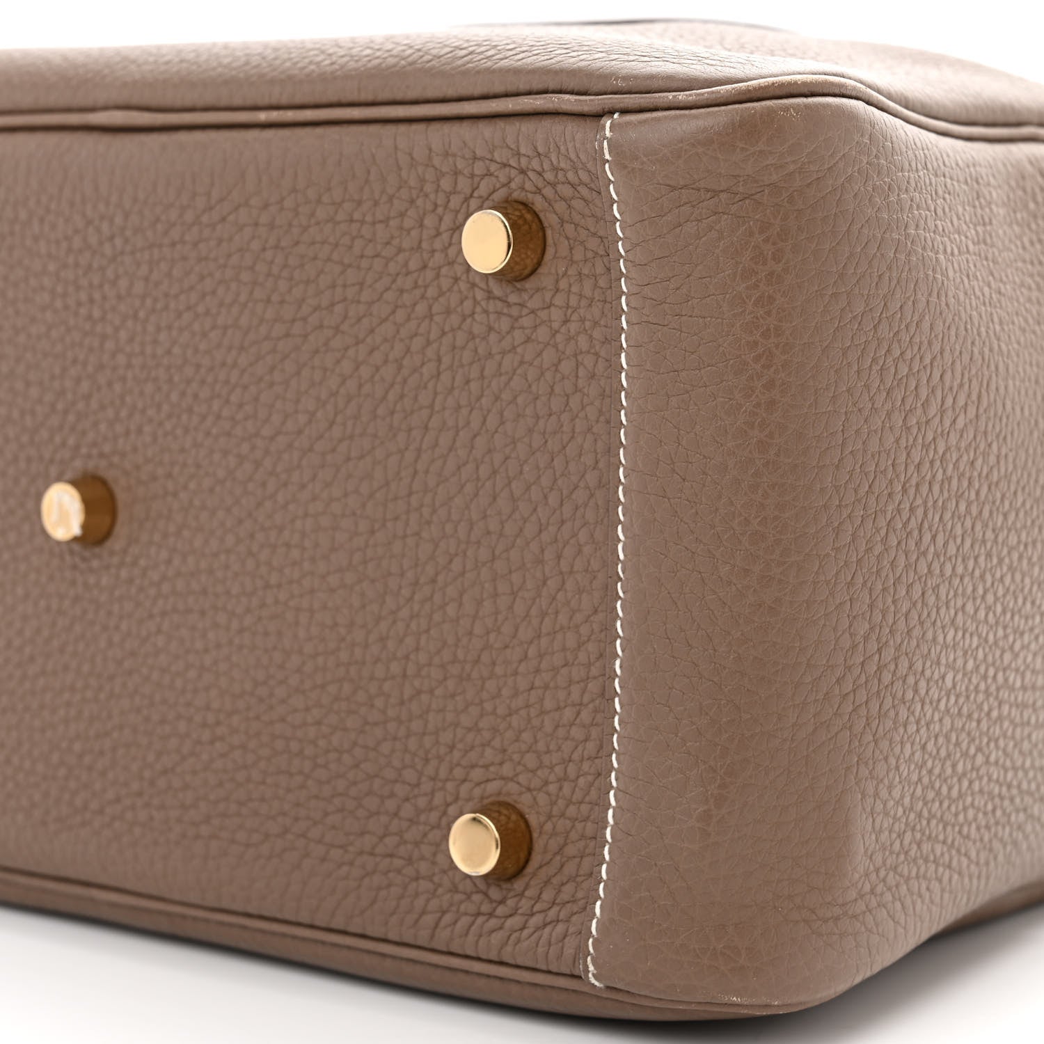 Hermes Taurillon Clemence Lindy 26 Etoupe 9 of 13