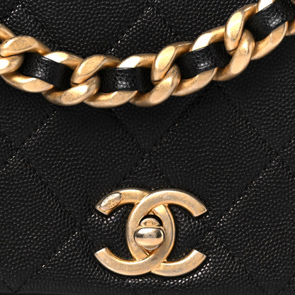 Chanel Caviar Quilted Small Fashion Therapy Flap Bag Black 9 of 11