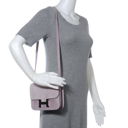 Hermes Veau Doblis Suede Constance 18 cm Lilac 2 of 7
