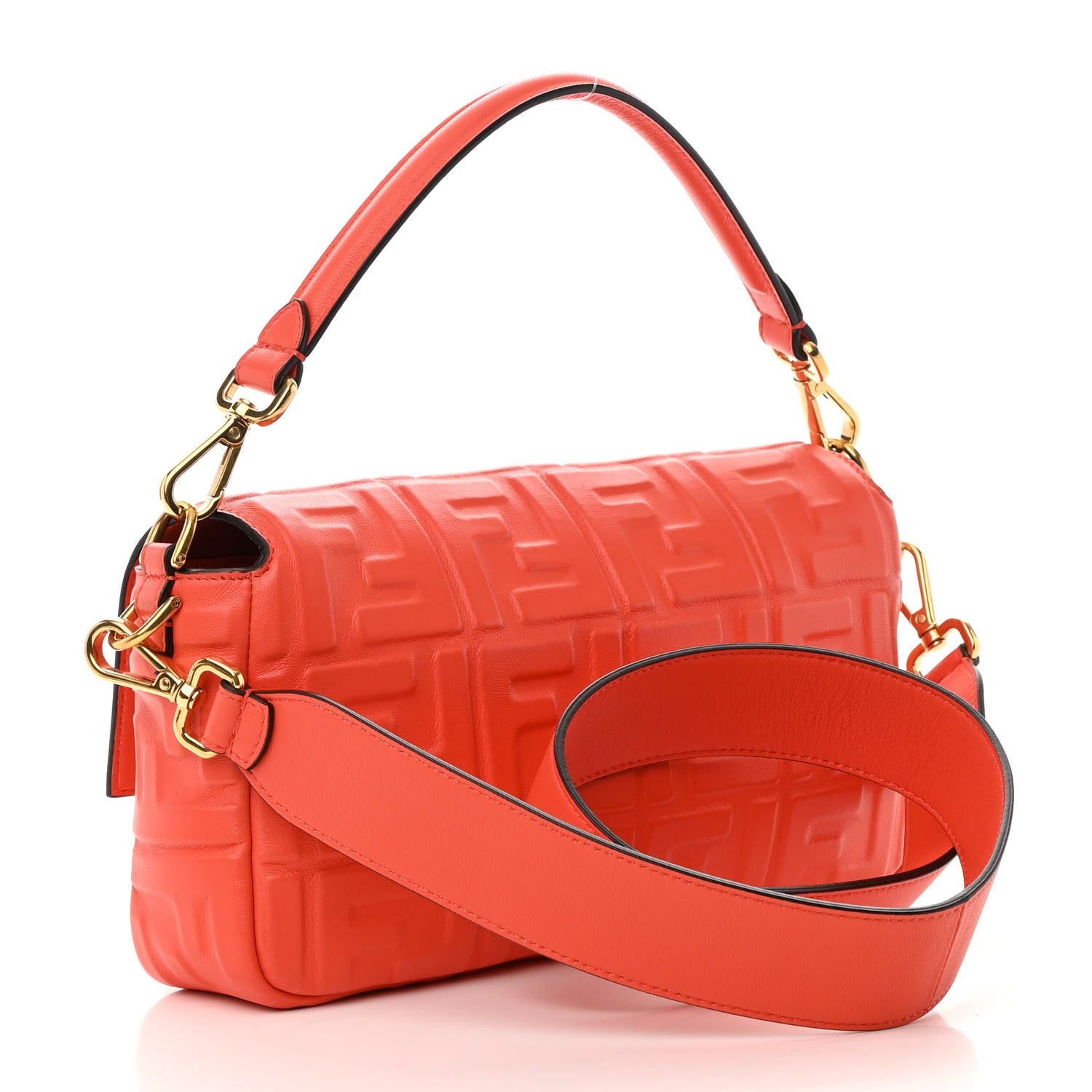 Fendi Nappa FF 1974 Embossed Baguette Tulipano 3 of 13
