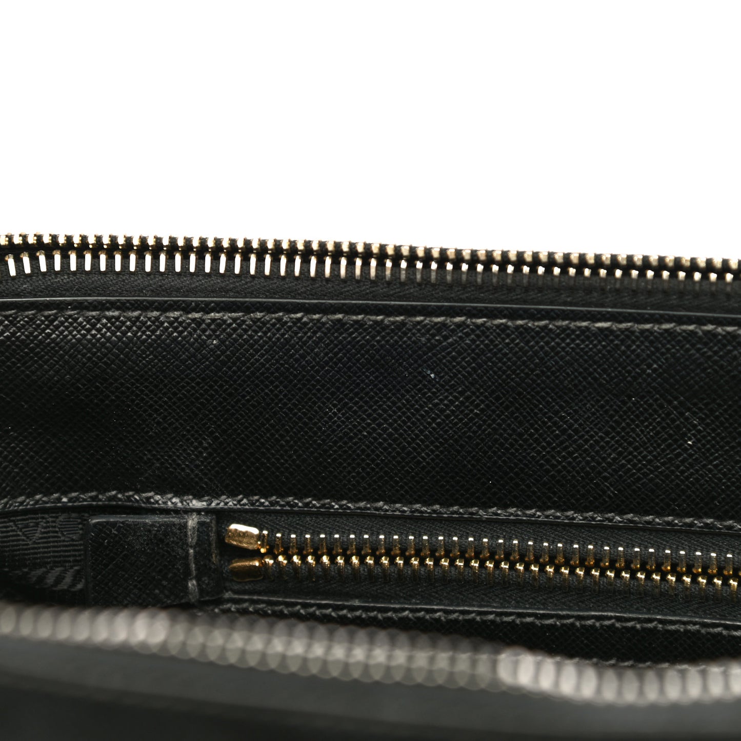 Saffiano Large Galleria Double Zip Tote Black