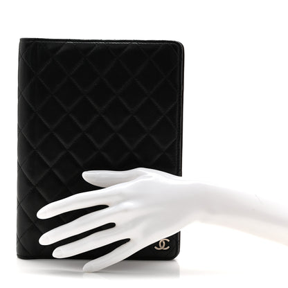 Chanel Lambskin Quilted Large Agenda Cover Black 2 of 8