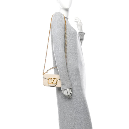 Valentino Garavani Calfskin Vlogo Small Loco Shoulder Bag Light Ivory 2 of 10