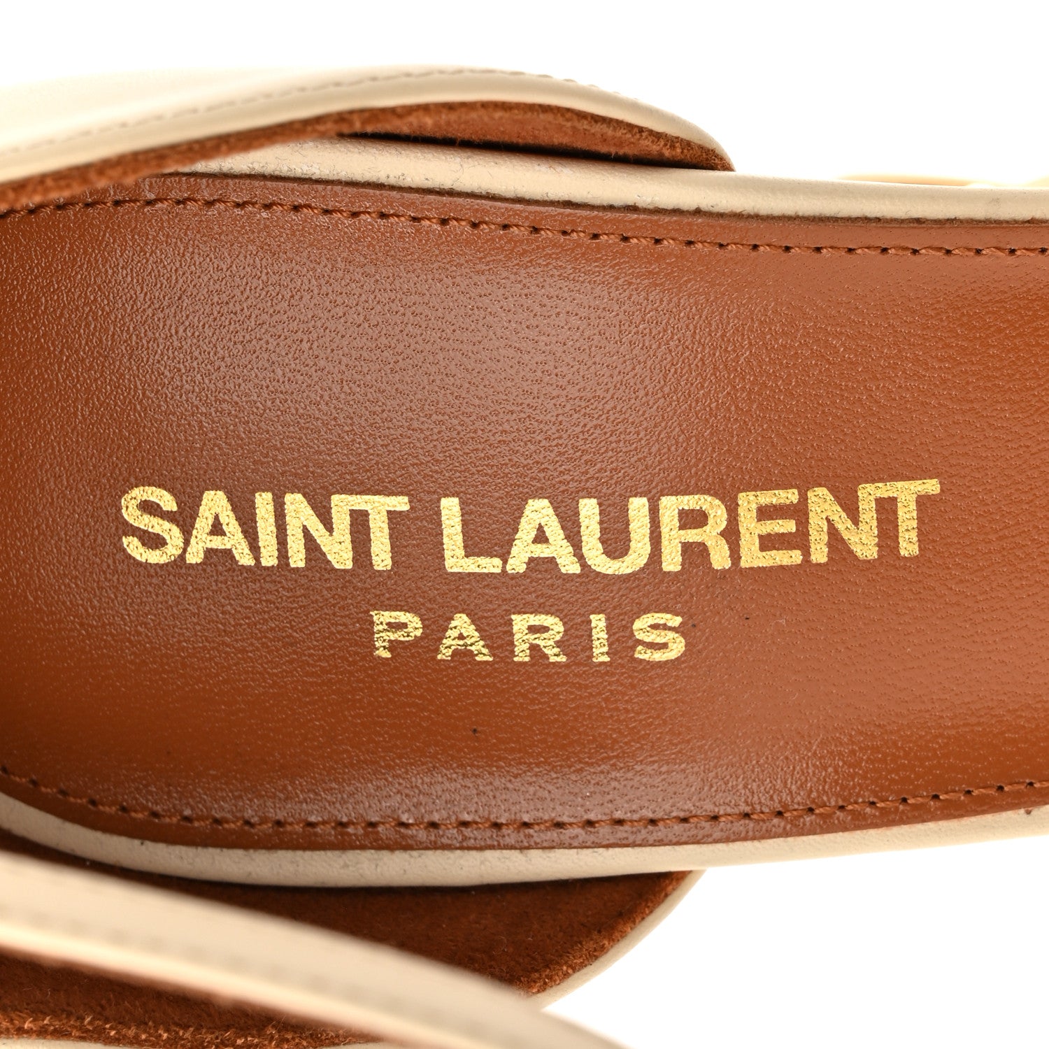 Saint Laurent Calfskin 110 Opyum Sandals  39 Real Beige 8 of 12