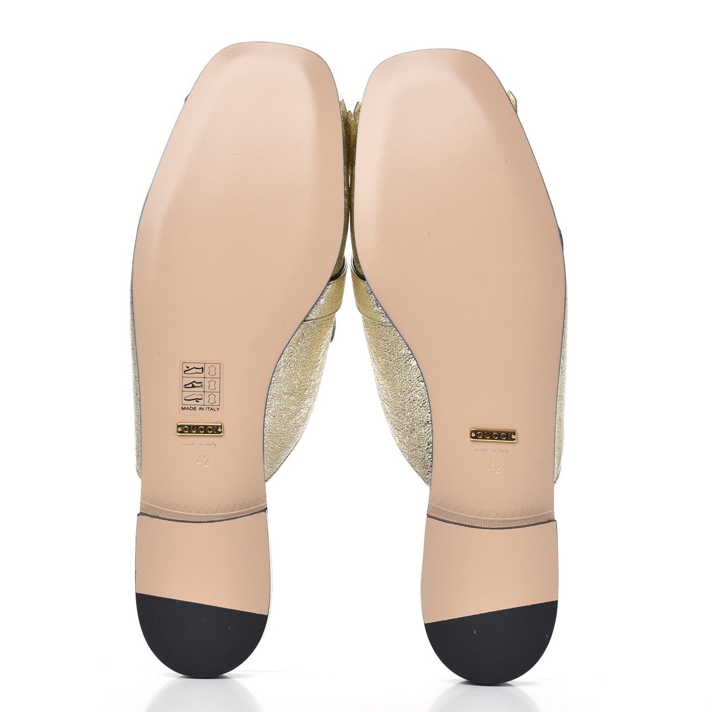 Galassia Womens GG Marmont Fringe Slippers 42 Platino