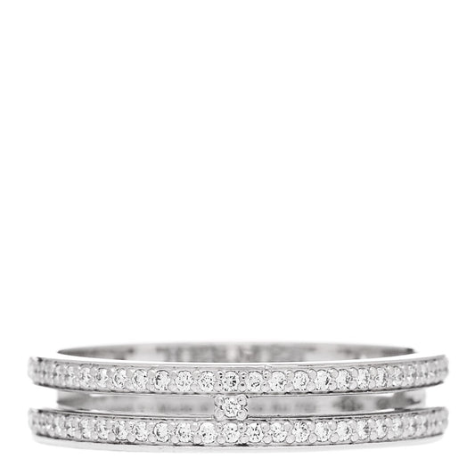 18K White Gold Diamond Ariane Wedding Band Ring 51 5.75