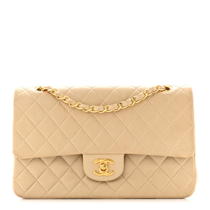 Chanel Lambskin Quilted Small Double Flap Beige 1 of 13