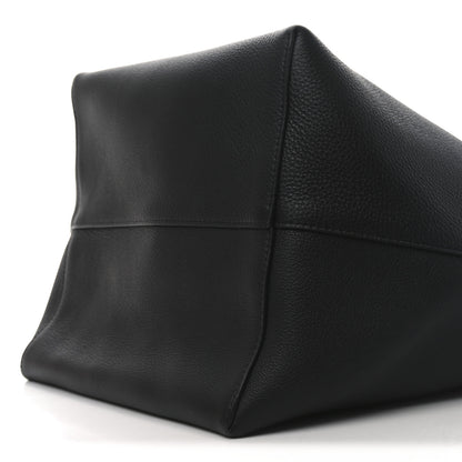 The Row Grained Calfskin Large N/S Park Tote Black 9 of 9
