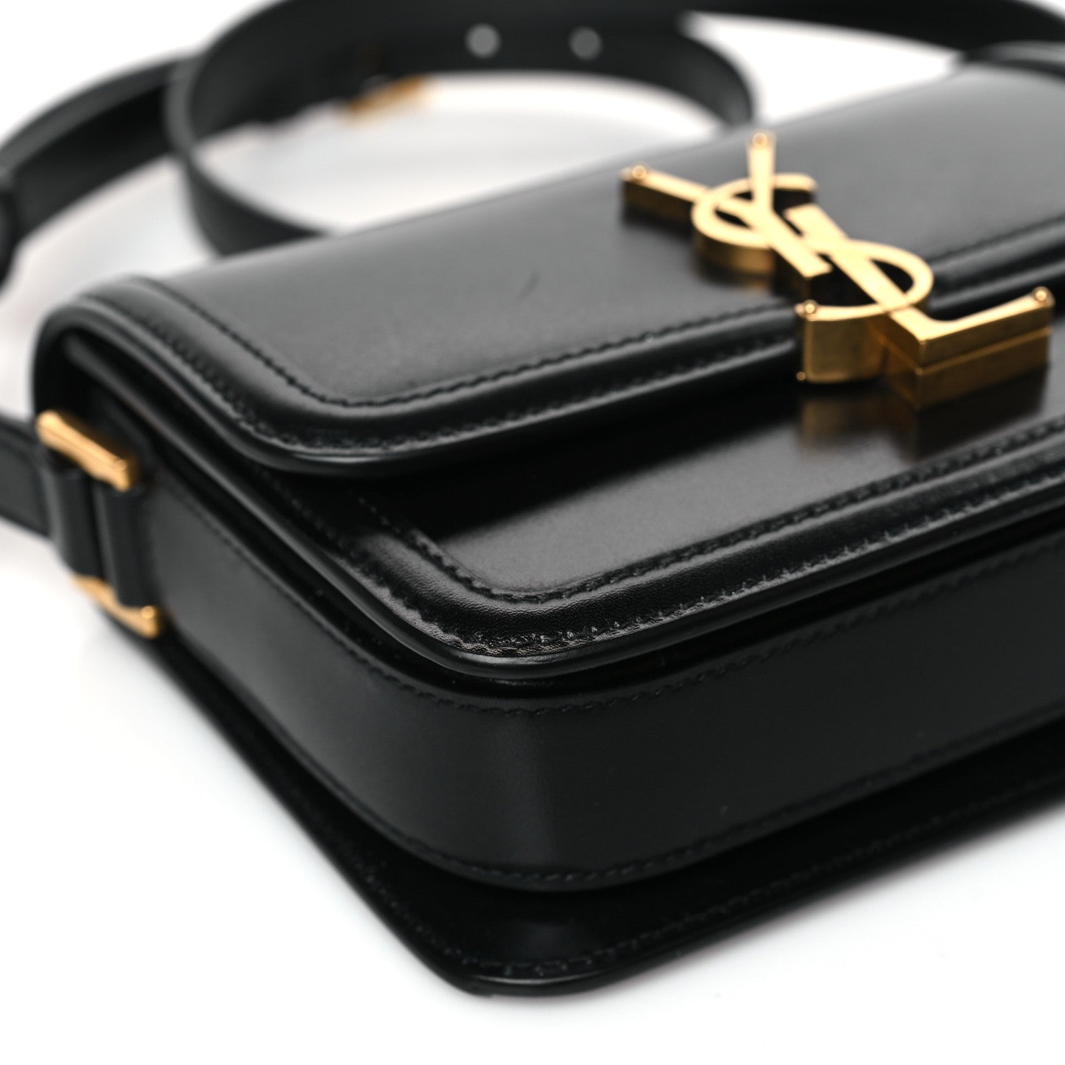 Saint Laurent Smooth Calfskin Small Solferino Satchel Black 7 of 9