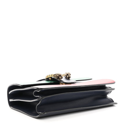 Gucci Moon Calfskin Bamboo Web Medium Dionysus Top Handle Bag Blue Emerald Hibiscus Red 4 of 14