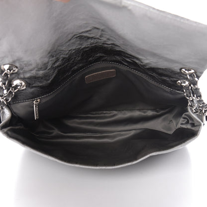 Chanel Vinyl Quilted Jumbo Melrose Degrade Flap Black 5 of 14