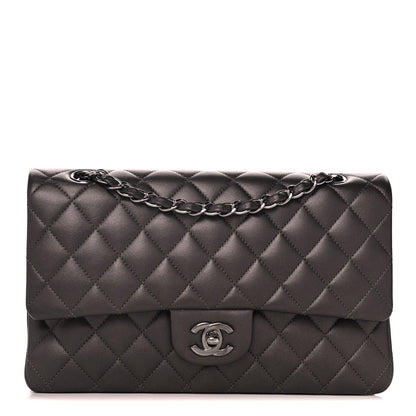 Chanel Lambskin Quilted Medium Double Flap So Black 1 of 13