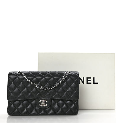 Chanel Caviar Quilted Medium Double Flap Black 11 of 13