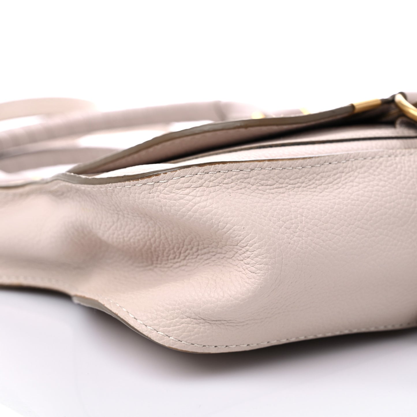 Calfskin Small Marcie Satchel Abstract White