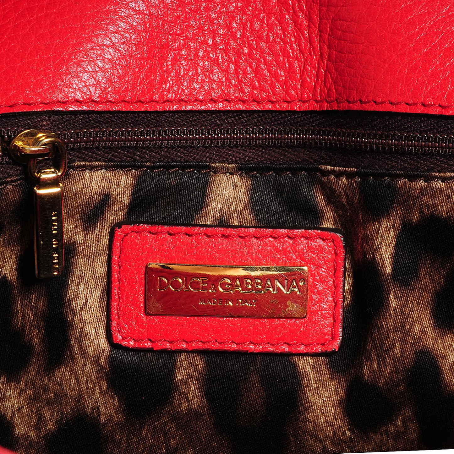 Grained Deerskin Medium Miss Sicily Satchel Red