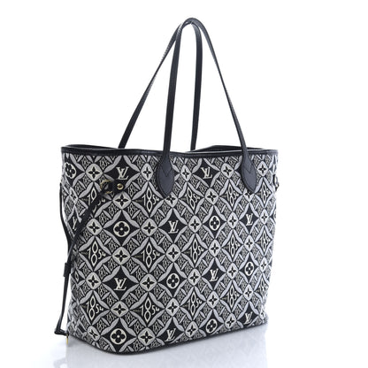 Louis Vuitton Jacquard Since 1854 Neverfull MM Grey 4 of 11