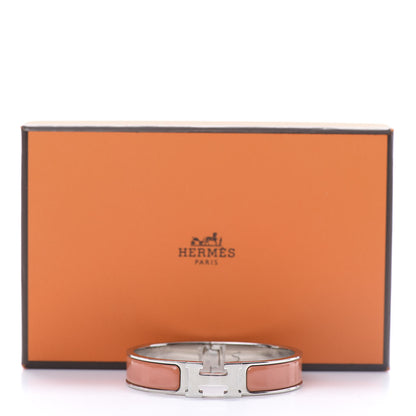 Hermes Enamel Narrow Clic Clac H Bracelet PM Mango 6 of 6