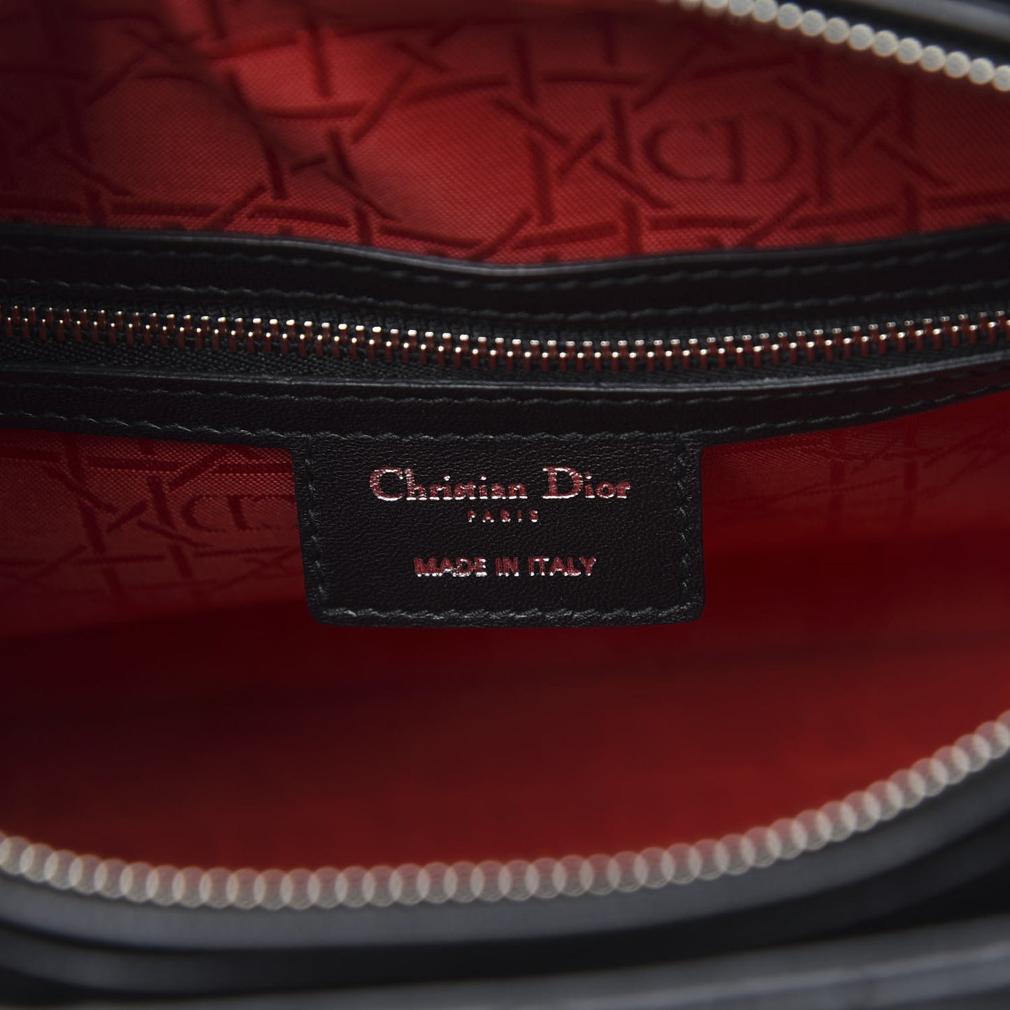 Lambskin Cannage Large Lady Dior Black