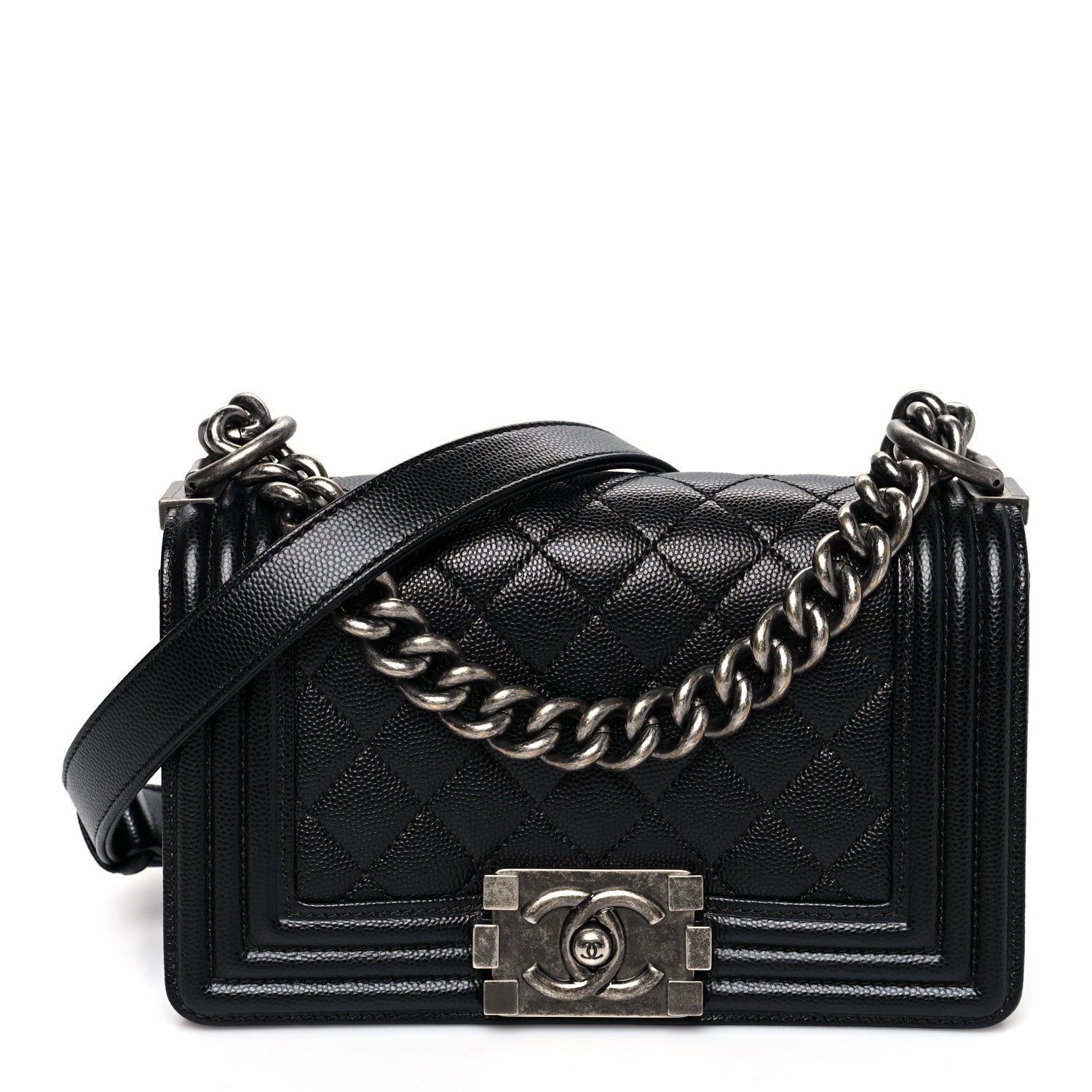 Chanel Caviar Quilted Small Boy Flap Black 1 of 10