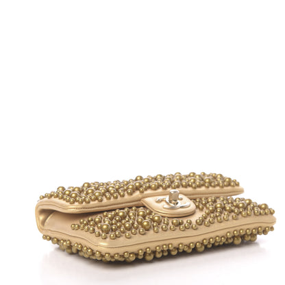 Chanel Lambskin Pearls Flap Gold 4 of 11