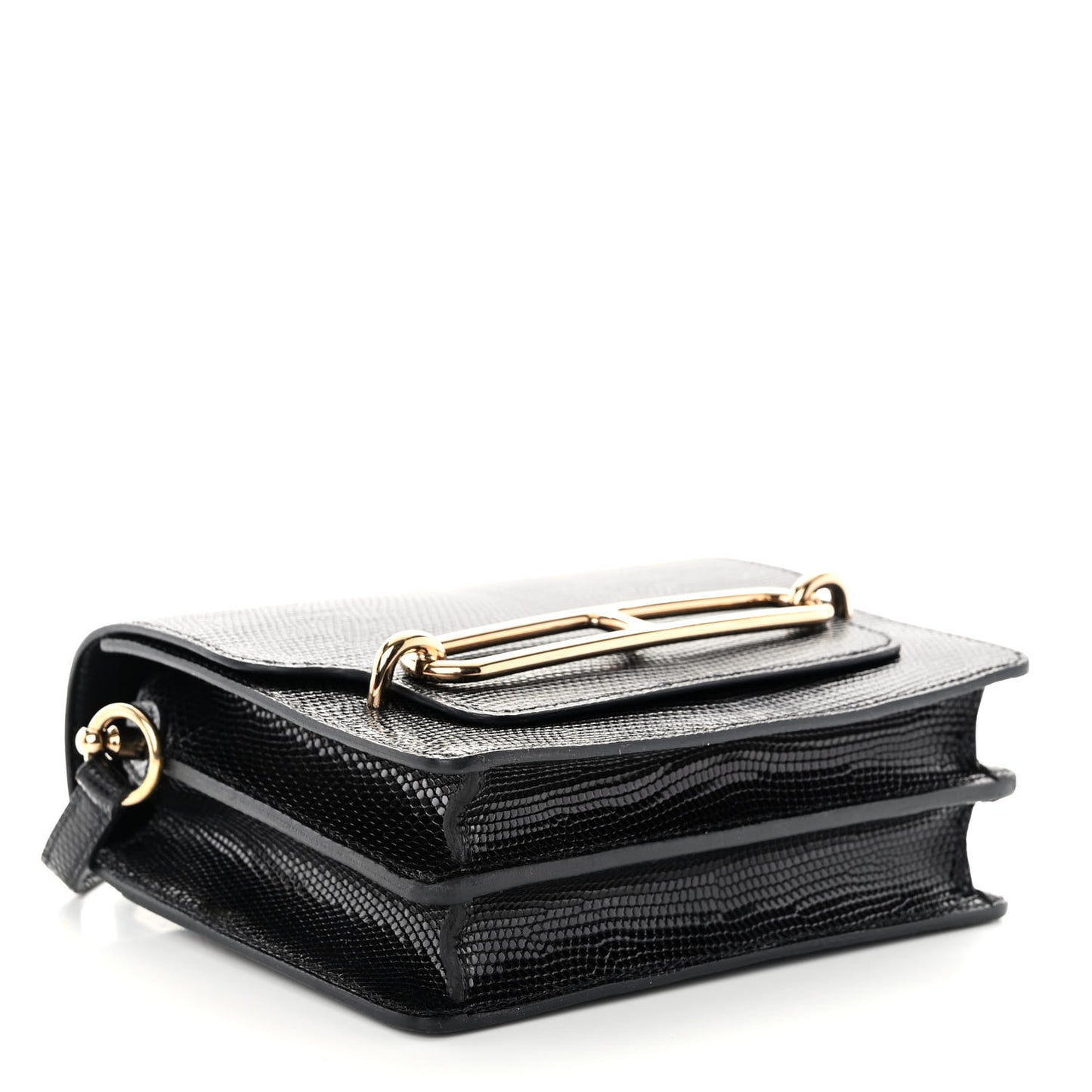 Lizard Mini Sac Roulis Black
