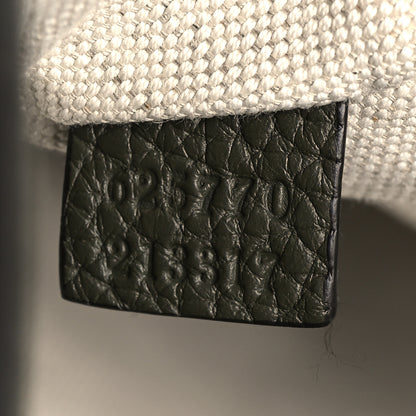 Gucci Piuma Calfskin Jumbo GG Embossed Double Buckle Backpack Dark Vintage Olive 7 of 10