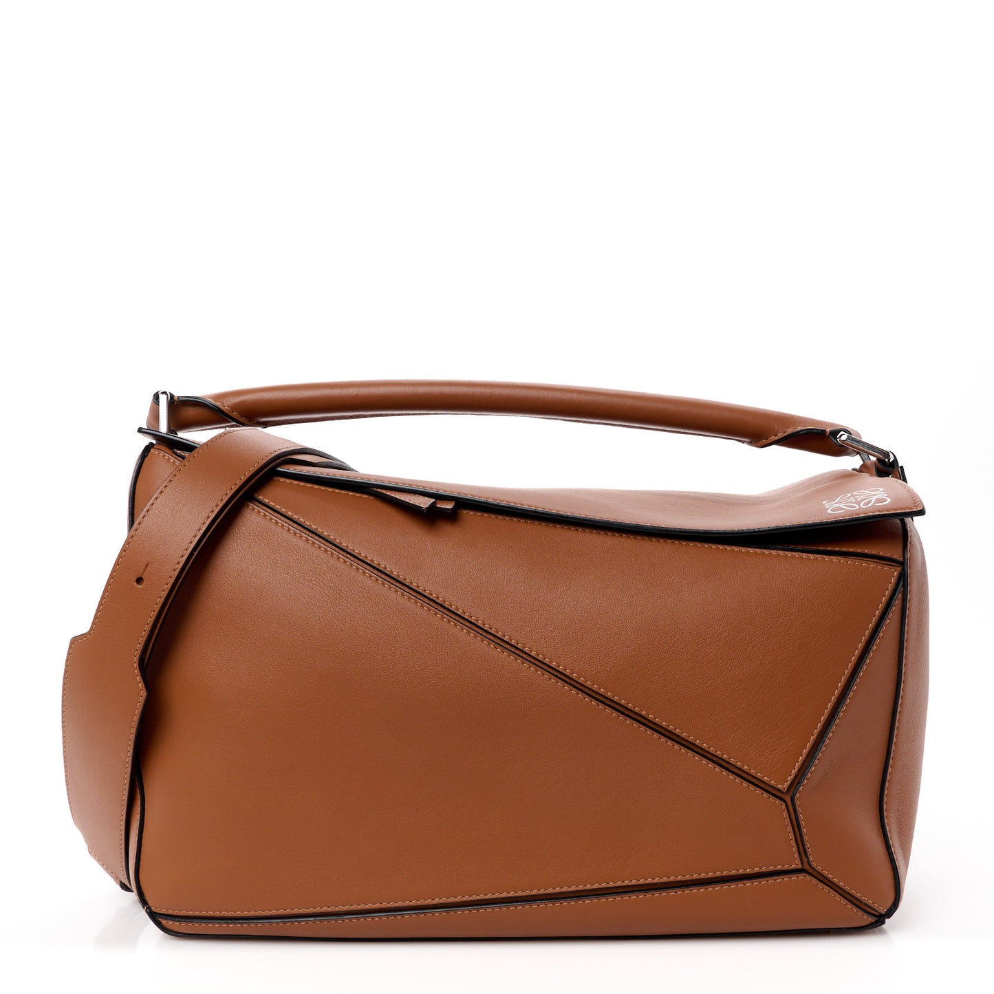 Calfskin Large Puzzle Bag Tan