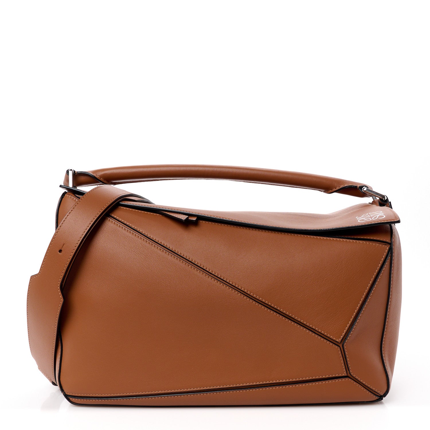 Loewe Calfskin Large Puzzle Bag Tan 1 of 10
