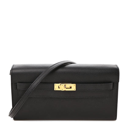 Hermes Epsom Kelly Wallet To Go Black 1 of 10
